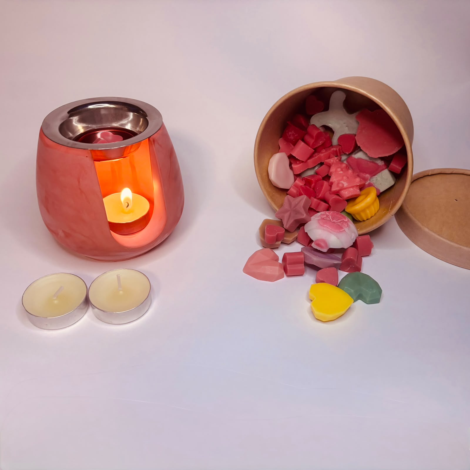 Set Ceară Parfumată „Sweet Chocolate” (Wax Melts) Lampă de Aromaterapie – Kasem Studiocu - imagine galerie