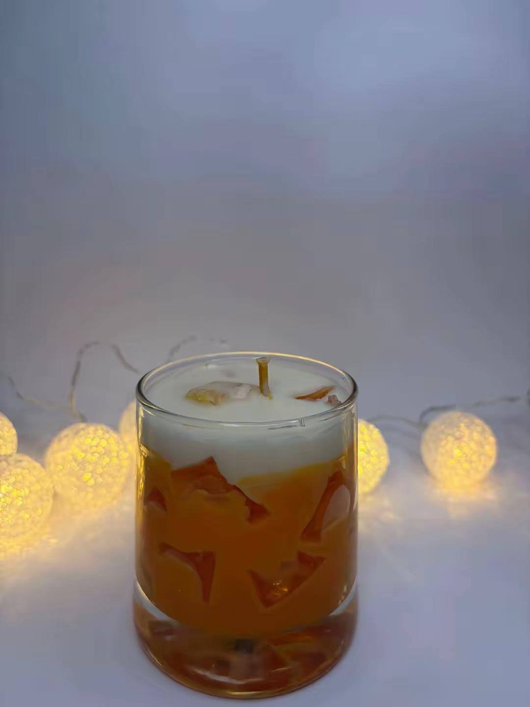 Lumânare Parfumată Handmade în Pahar – Colecția Cocktail / Iced Drinks - imagine galerie