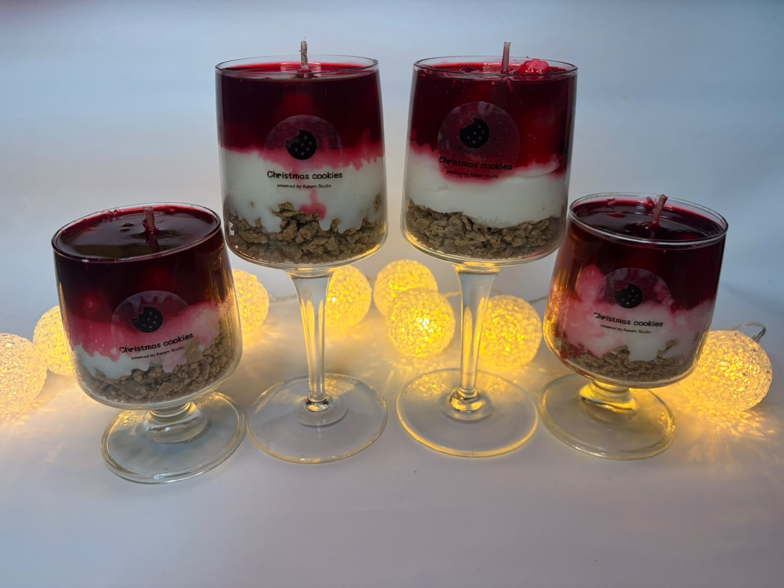 Lumânare Parfumată în Pahar cu Picior „Christmas Cookies” - imagine galerie
