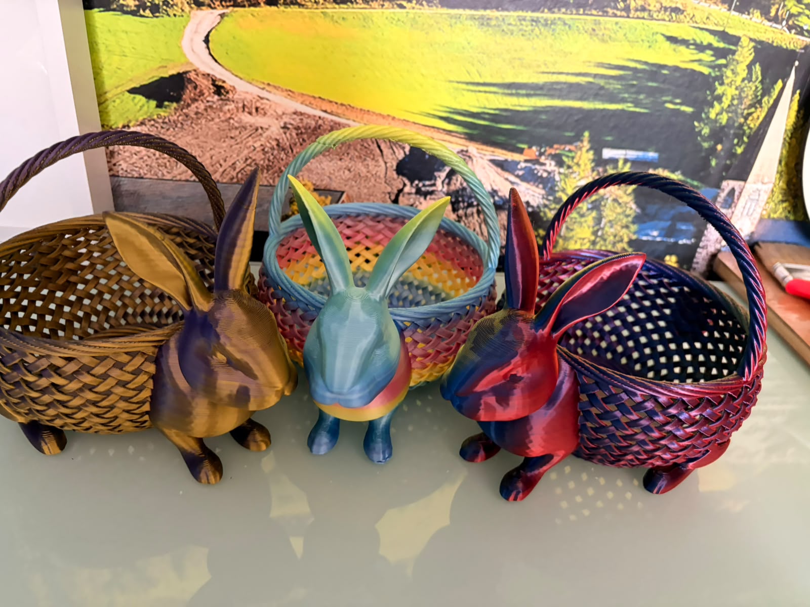 Coșuleț 3D Decorativ în Formă de Iepuraș – Accesorii Paște / Cadouri - imagine galerie