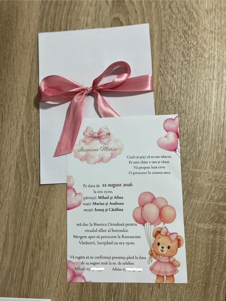 Invitatii nunti si botezuri - imagine galerie