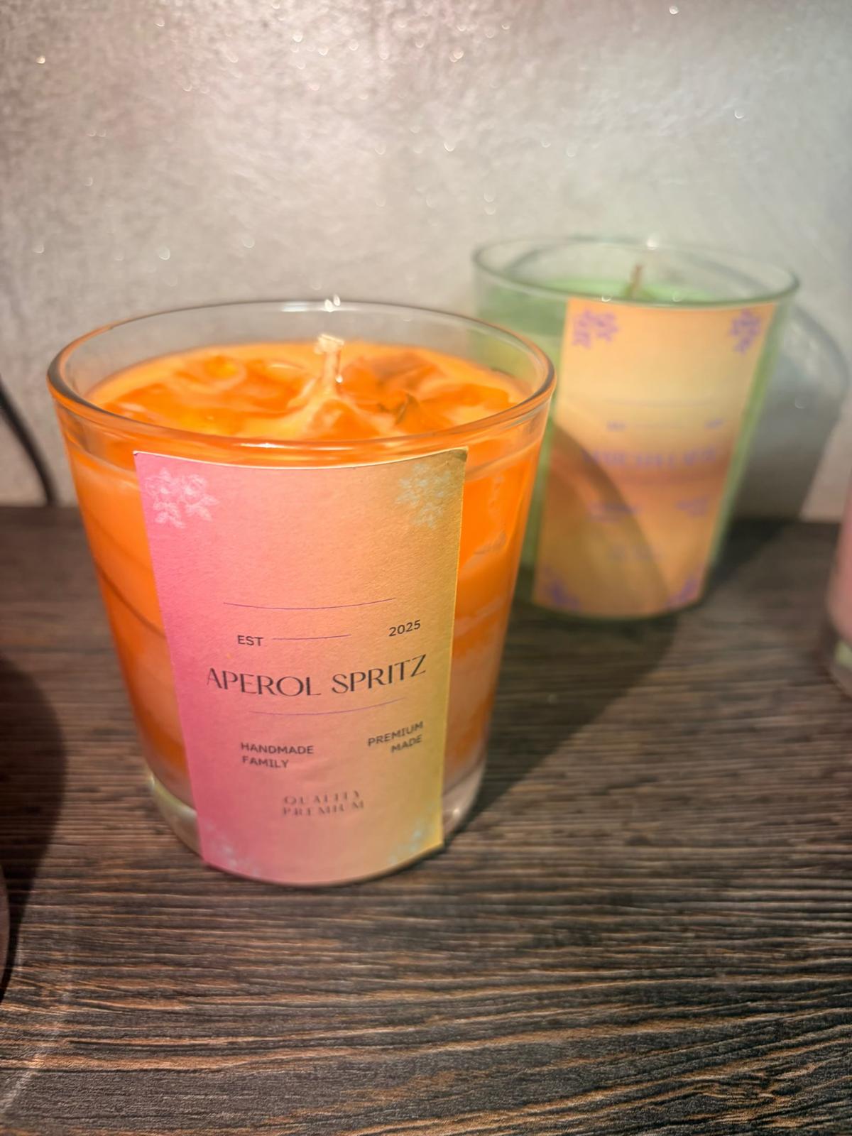Lumânare Parfumată Handmade în Pahar – Colecția Cocktail / Iced Drinks - imagine galerie