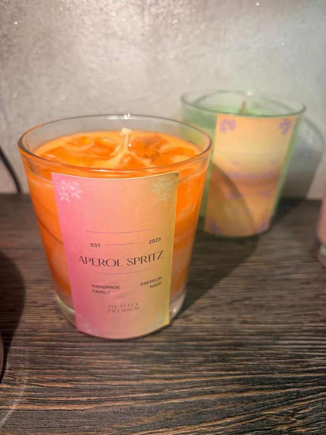 Lumânare Parfumată Handmade în Pahar – Colecția Cocktail / Iced Drinks - imagine galerie