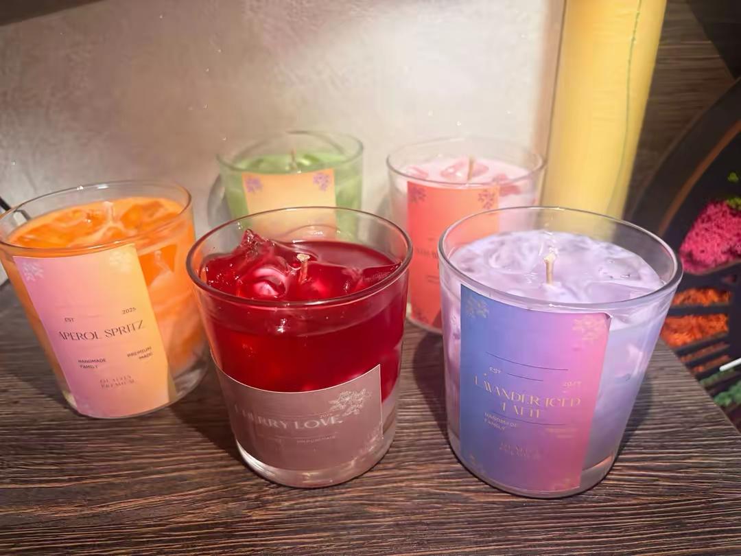 Lumânare Parfumată Handmade în Pahar – Colecția Cocktail / Iced Drinks - imagine galerie