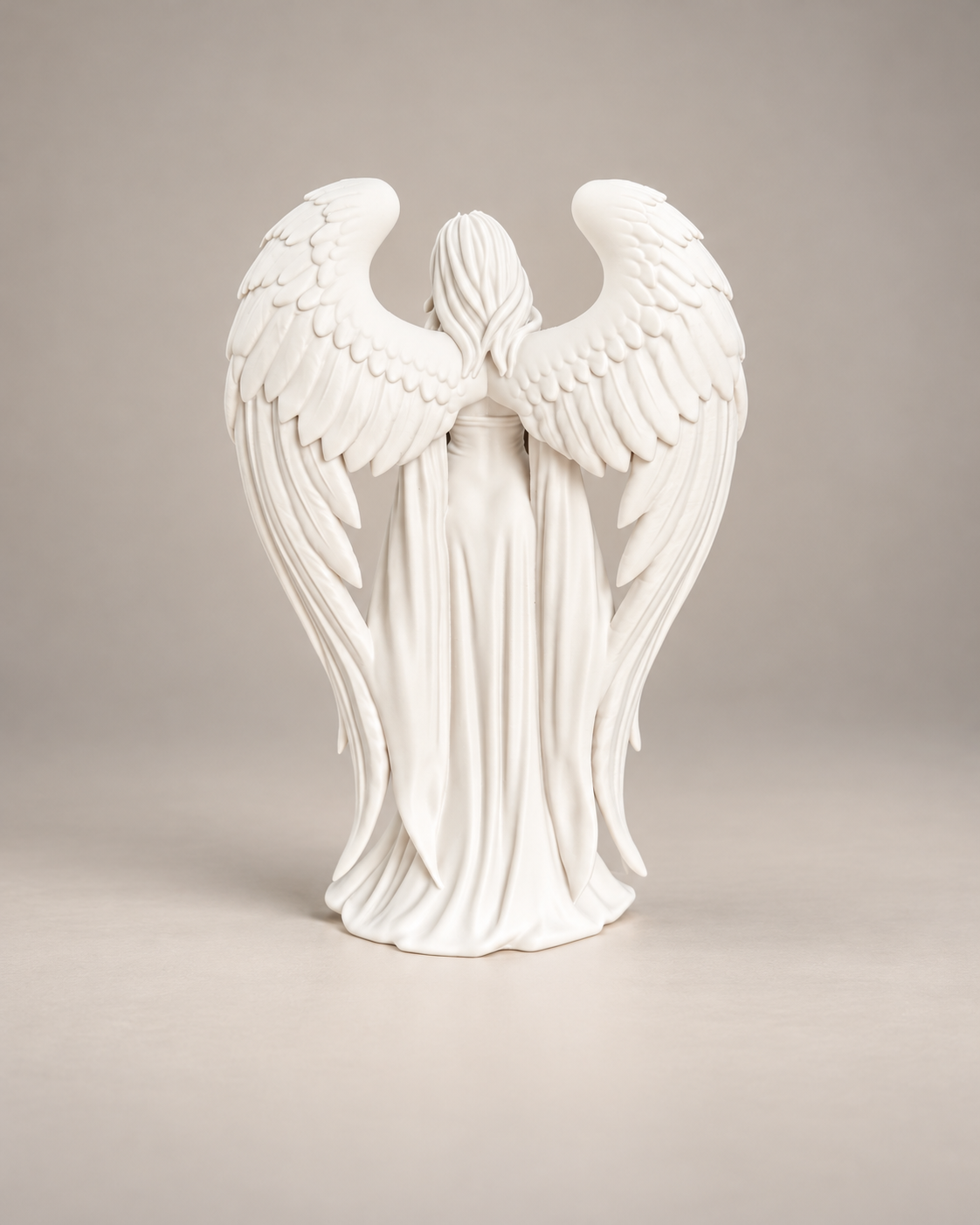 Statuetă Înger Păzitor cu Aripi Protectoare – Figurină Decorativă 3D - imagine galerie