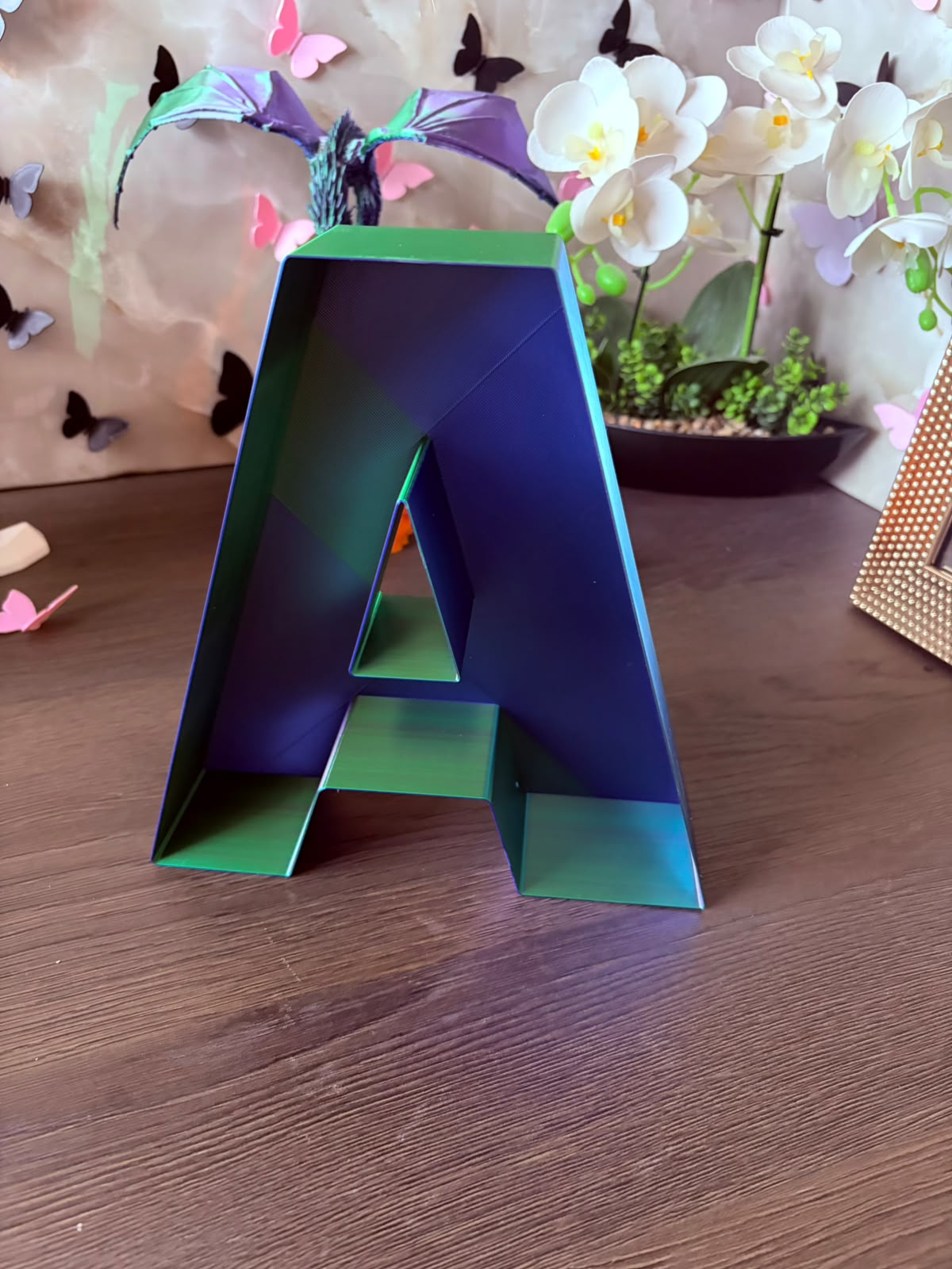 Literă volumetrică 3D personalizată (21x19 cm)