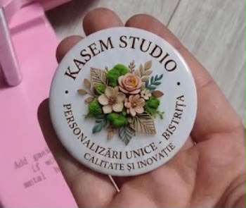 Insigne rotunde personalizate